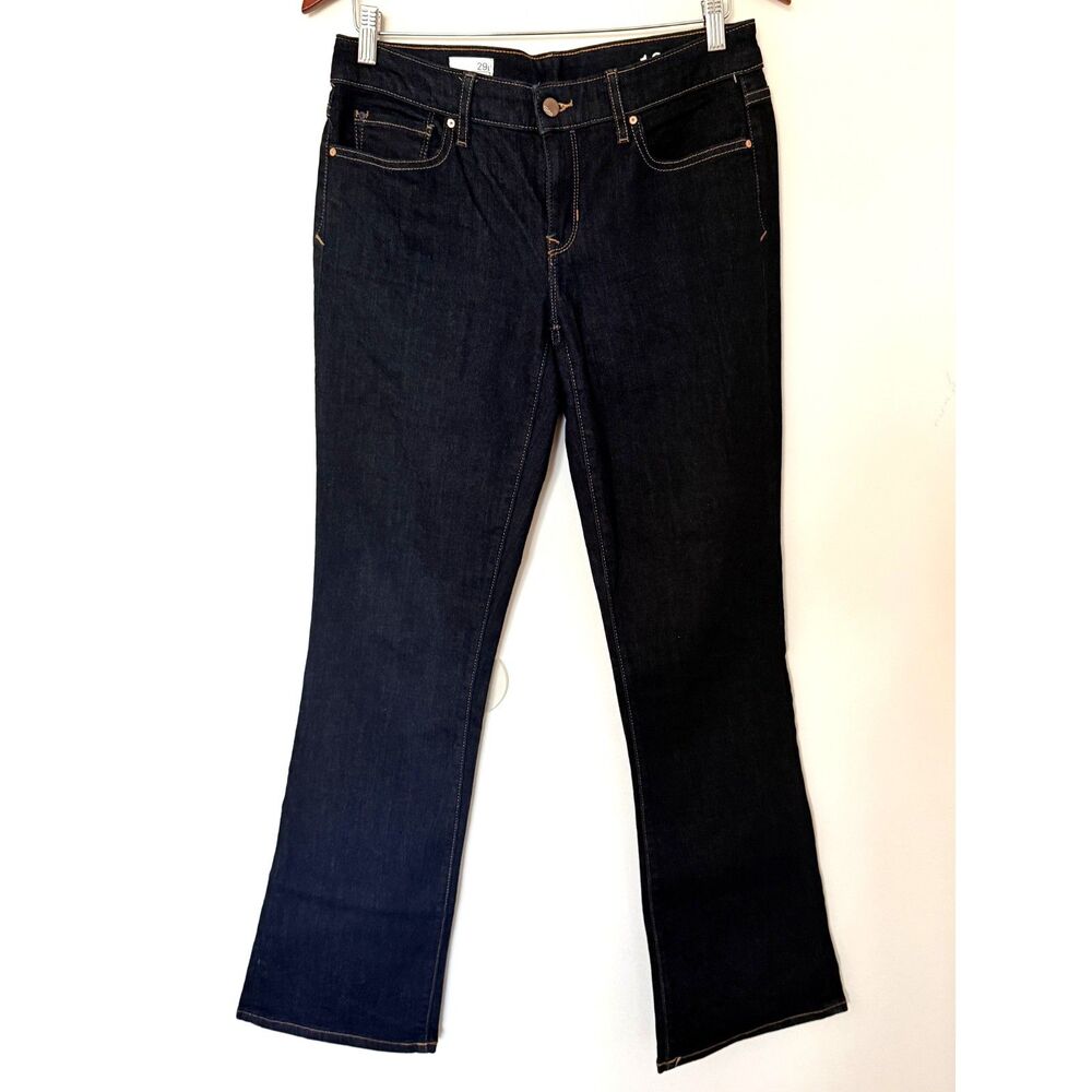 NWOT Gap 1969 Sexy Boot Low-Rise Dark Wash Stretch Y2K Denim Jeans Sz 29L